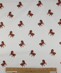 Horse print cotton sateen