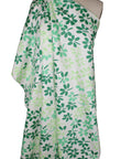 Clover print stretch cotton