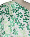 Clover print stretch cotton