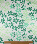 Clover print stretch cotton