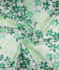 Clover print stretch cotton