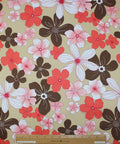 Floral stretch cotton bottom-weight