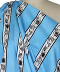 Leggiadro striped shell print cotton