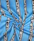 Leggiadro striped shell print cotton