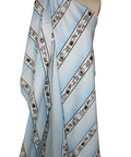 Leggiadro striped shell print cotton