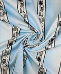 Leggiadro striped shell print cotton