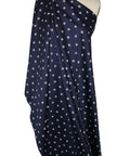 "Volleyball" print stretch cotton sateen