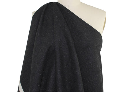 Reversible Woolrich Double Border Blanket Coating - Black/Natural