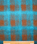 Pre-interfaced plaid mohair coating