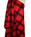 Italian plaid wool coating