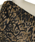 Wool/mohair animal print coating