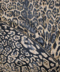 Wool/mohair animal print coating