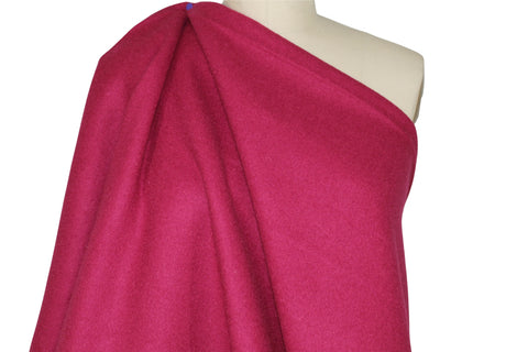 Boiled wool in deep berry 