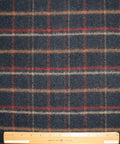 Cashmere blend plaid coating