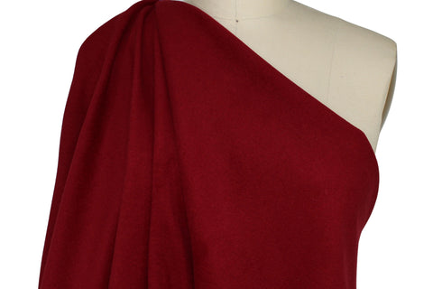 Red Italian flannel coating