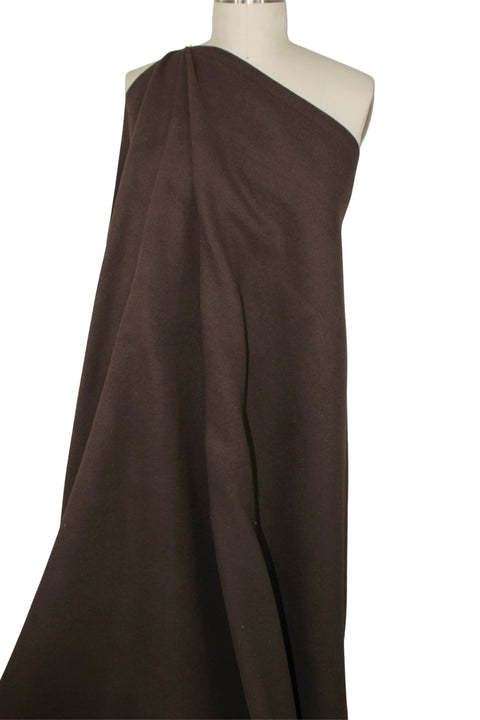 Italian wool coating in brow
