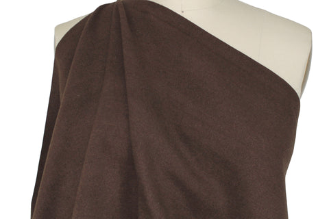 Italian wool coating in brow