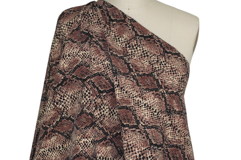 Engineered Garments snake print cotton twill fabric