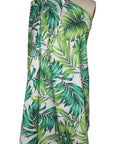 Tropical print stretch cotton