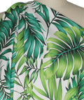 Tropical print stretch cotton