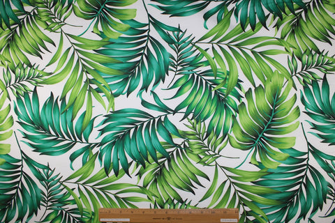 Tropical print stretch cotton