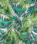Tropical print stretch cotton