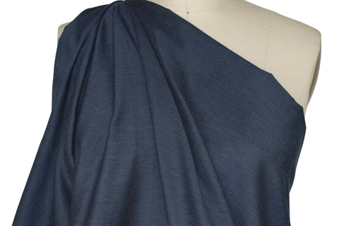 Dark blue lightweight cotton twill
