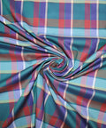 Plaid cotton twill shirting