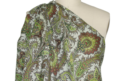 Paisley Italian cotton voile
