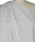 Black on White polka dot cotton