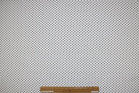 Black on White polka dot cotton