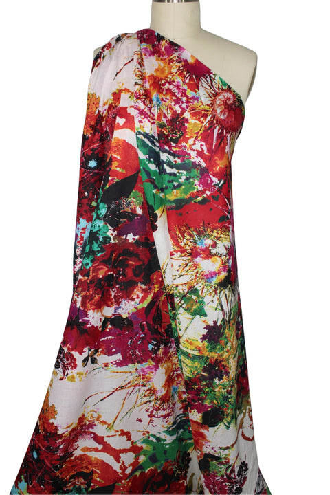 Digital print floral cotton