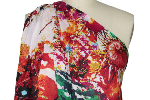 Digital print floral cotton