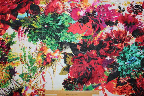 Digital print floral cotton