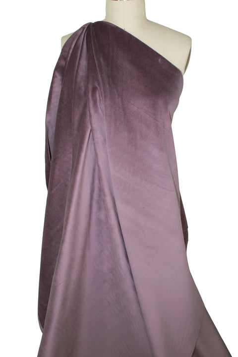 Purple cotton velveteen