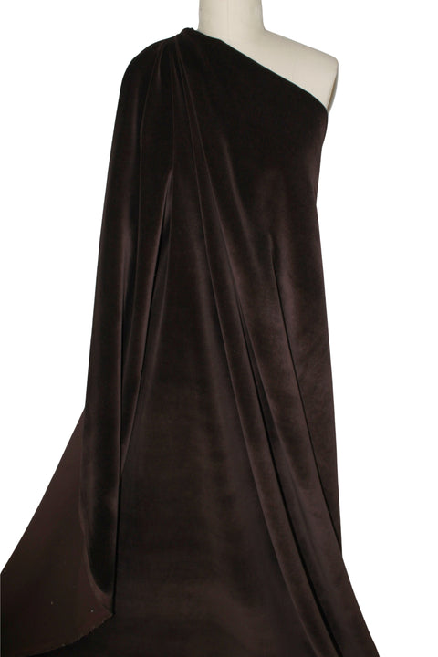 Brown cotton velveteen