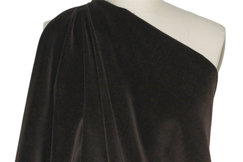 Brown cotton velveteen