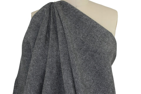 Haute New York Designer Wool Double Cloth - Grays