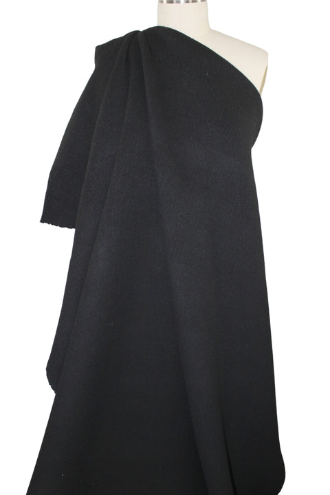 3 yards of Haute New York Designer Wool Double Cloth - Black