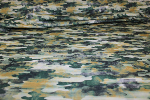 Camo C'mon Double Knit - Greens