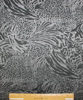 Double faced scuba knit fabric with animal print