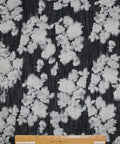Floral print midweight denim