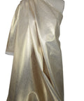 Gold/natural coated denim