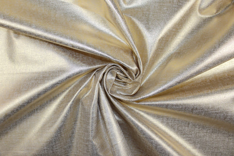 Gold/natural coated denim