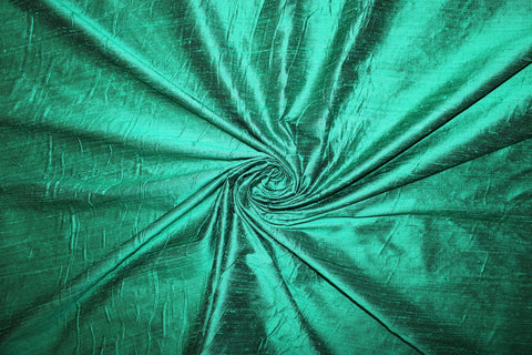 Wide Silk Dupioni - Emerald