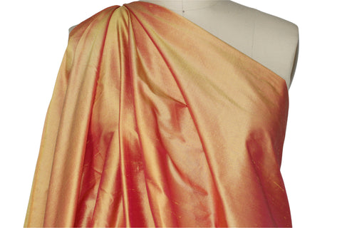 Iridescent silk dupioni