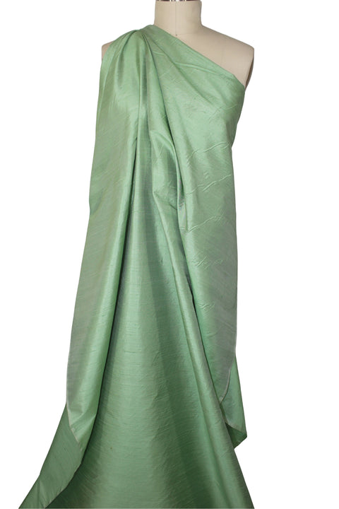 Iridescent silk dupioni