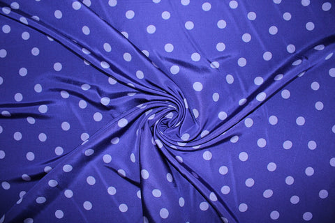 Tone-on-Tone Dots Silk Shantung - Purples