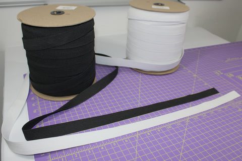 10 Yards of 1 Inch Wide Braided Elastic - Black