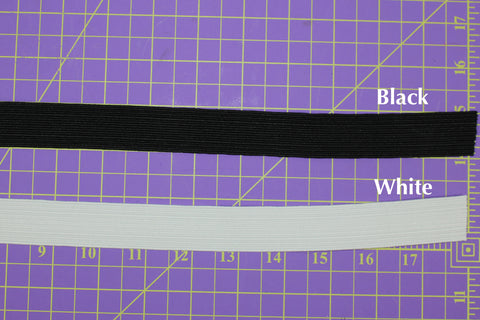10 Yards of 1 Inch Wide Braided Elastic - Black
